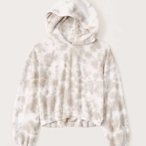 Abercrombie & Fitch Tops - Wash Effect Cinched Fleece Popover Hoodie